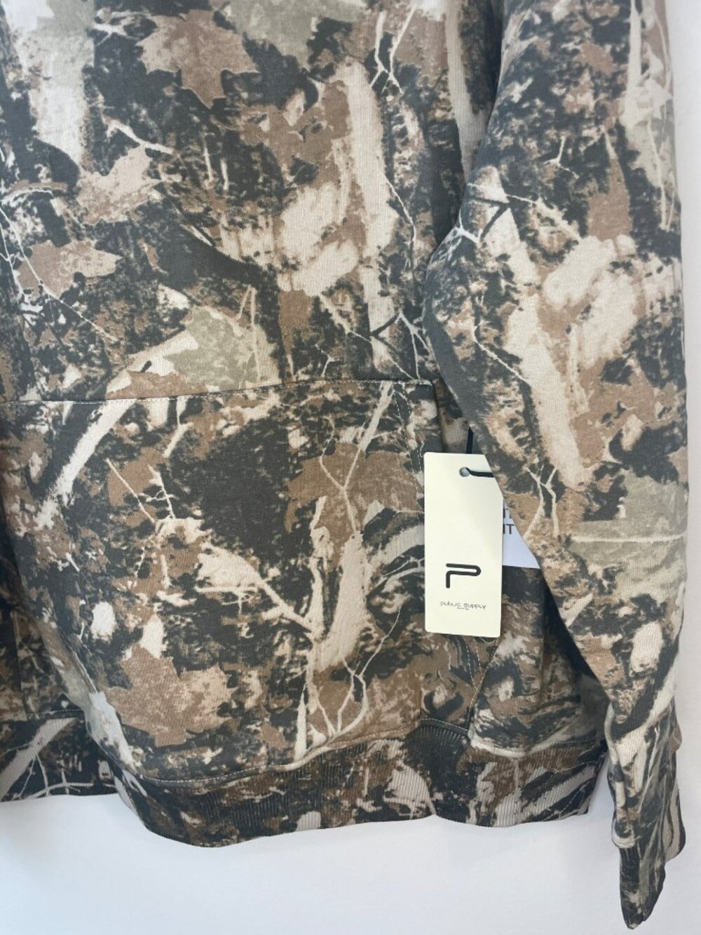 Public SupplyNYC Essentials Fit Camo Hoodie Men's Size Medium NWT - Picture 3 of 7